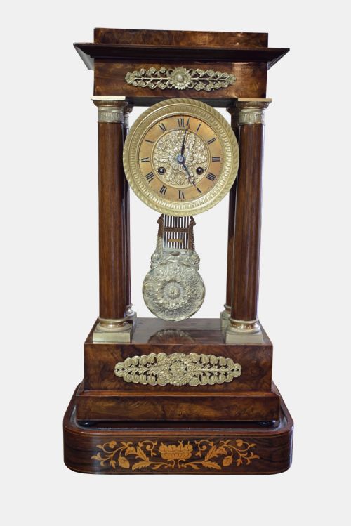 A Fine French Portico Clock