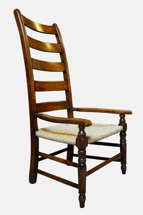 Birch and Ash High Ladder Back Armchair