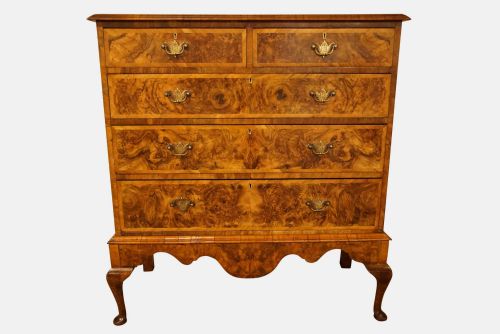 Walnut Chest on Stand