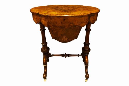 Burr Walnut Needlework Box