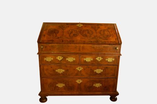 Queen Anne Walnut and Feather Banded Bureau


