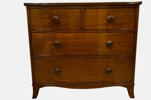 Mahogany 2 Over 2 Chest of Drawers