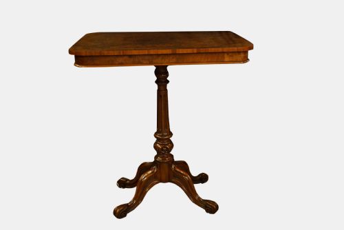 Victorian Burr Walnut Salon Table