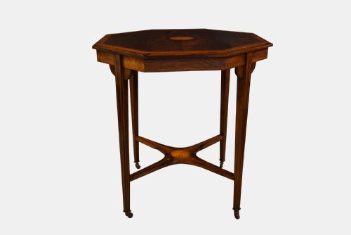 Edwardian Inlaid Rosewood Occasional Table