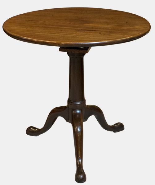 Georgian Mahogany Bird-cage Tilt Top Table