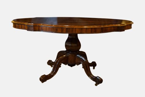 19thc Shaped Rosewood Centre Table
