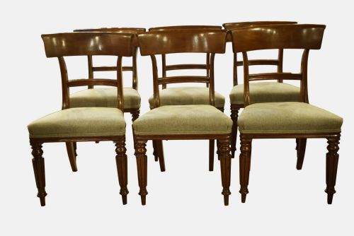 Set of 6 19thc Mahogany Chairs