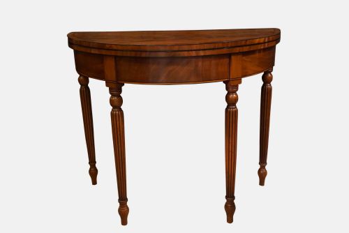 Regency Demi-lune Card Table