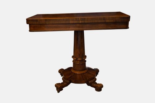William IV Rosewood Card Table
