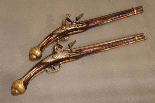 A Pair of Long Flintlock Pistols