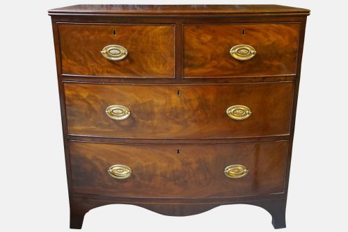 Early 19thc Bowfront Chest of Drawers