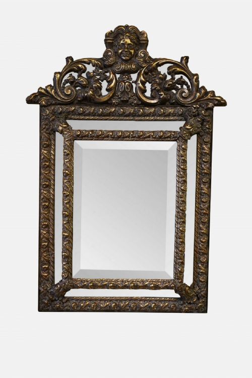 18thc Style Dutch Border Mirror