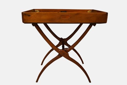 A Georgian Mahogany Fold Out Butlers Tray