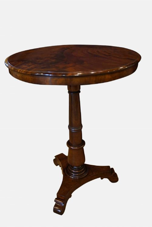 Mahogany Wine Table with Figured Top