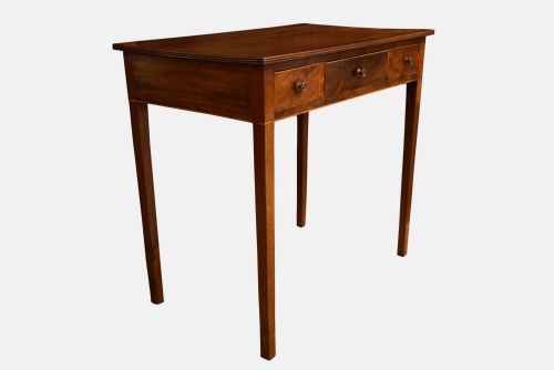A Georgian Mahogany and Boxwood Banded Table