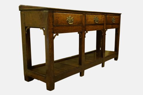 18th Century Oak Low Potboard Dresser