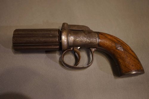 A 6 Shot Pepperbox Revolver