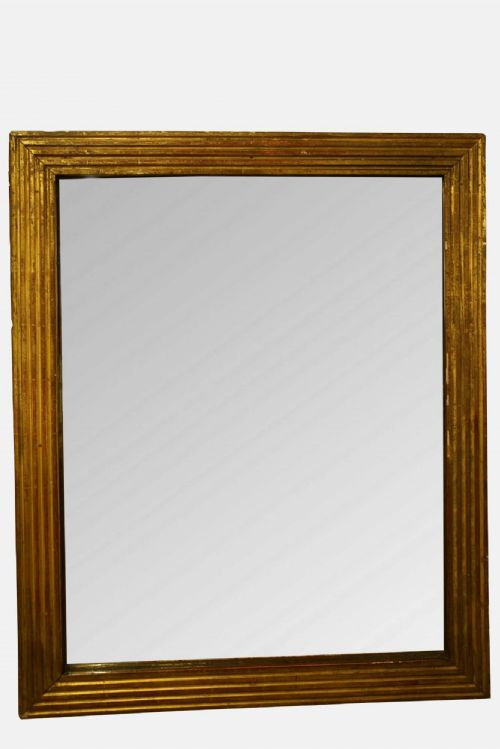 Antique French Reeded Mirror