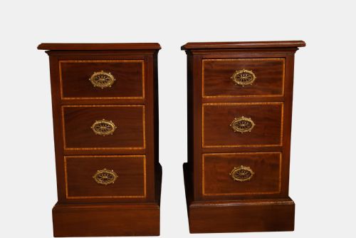 Pair of Edwardian Bedside Chests