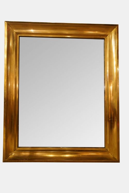 French Brass Bistro Mirror