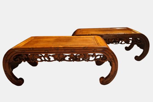 Pair of Chinese Kang Low Tables