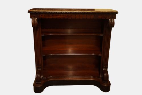 William IV Mahogany Open Bookcase