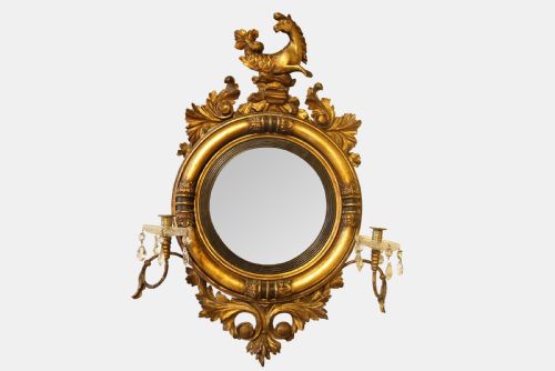 Regency Period Convex Gilt Mirror