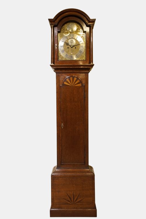 8 Day Oak Longcase Clock