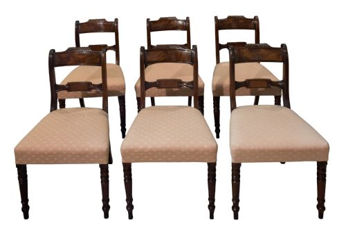 Set of 6 George IV Mahogany Dining Chairs
