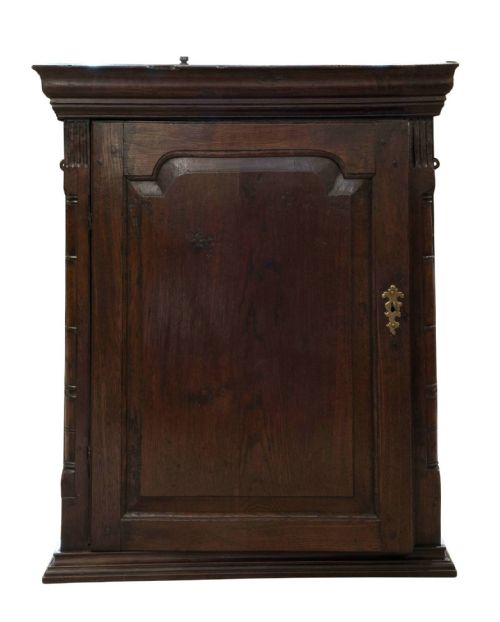 18thc Welsh Oak Hanging Cupboard
