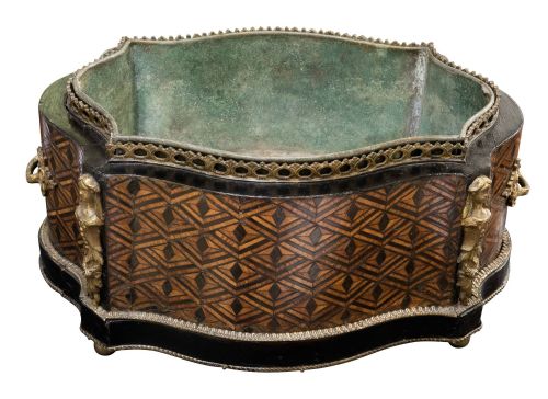 Victorian Parquetry Inlaid Jardiniere
