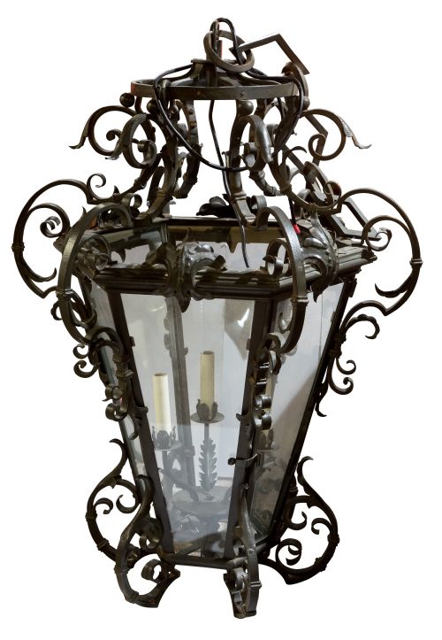 Wrought Iron Hall Lantern
