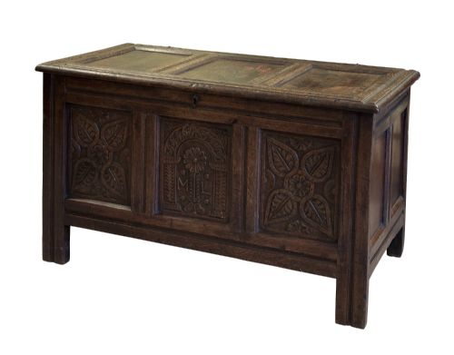 A Charles II Oak Coffer