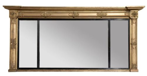 Regency Triple Plate Overmantel Mirror