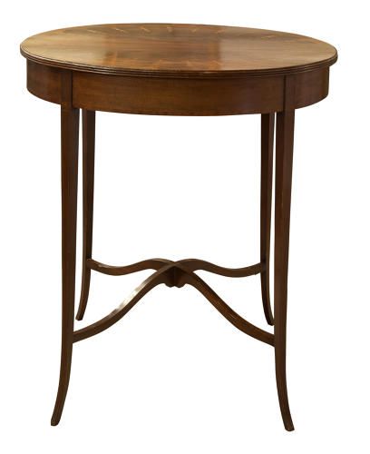 Edwardian Table with Decorative Inlay C1910