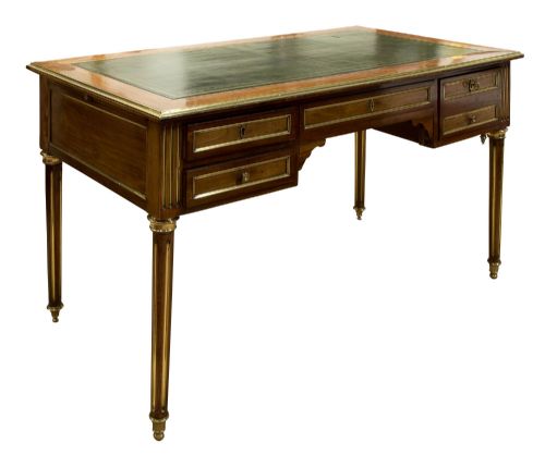 French Directoire Style Mahogany Bureau Plat C1900