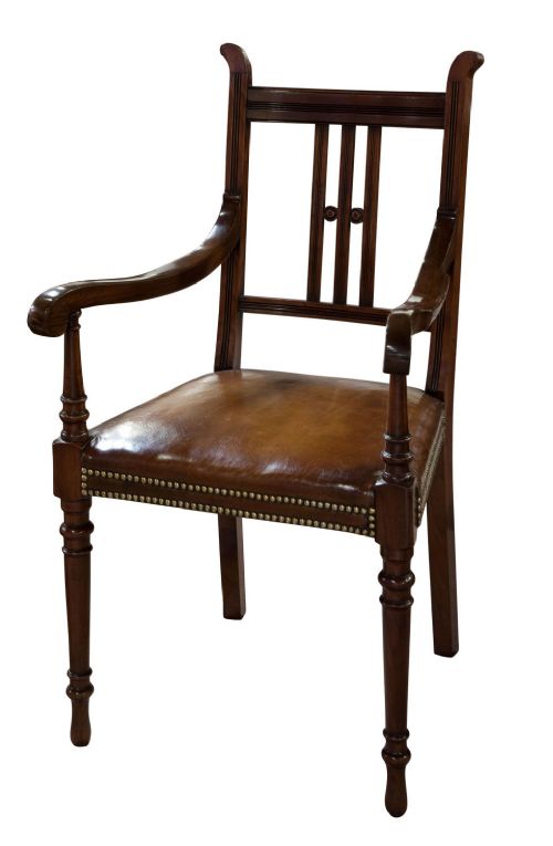 
Edwardian Decorative Mahogany Desk Chair