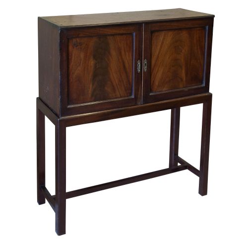 George III Mahogany Cabinet on Stand C1780