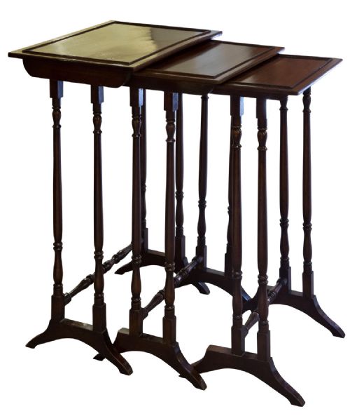 Regency Mahogany Nest of 3 Tables
