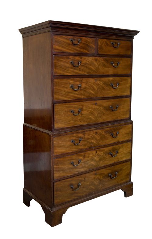 George III Mahogany Chest on Chest