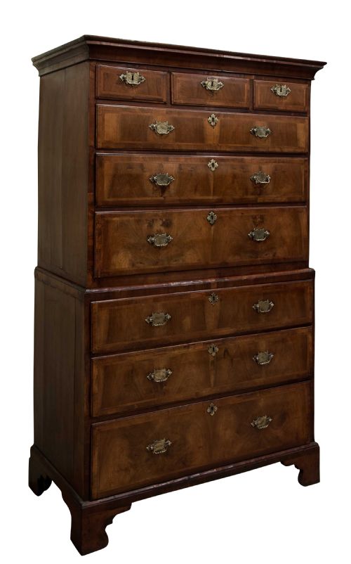 Early Walnut Chest on Chest
