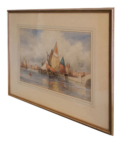 Watercolour of Venice by Frederick James Aldridge (1850-1933)