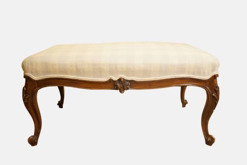 19thc French Walnut Stool