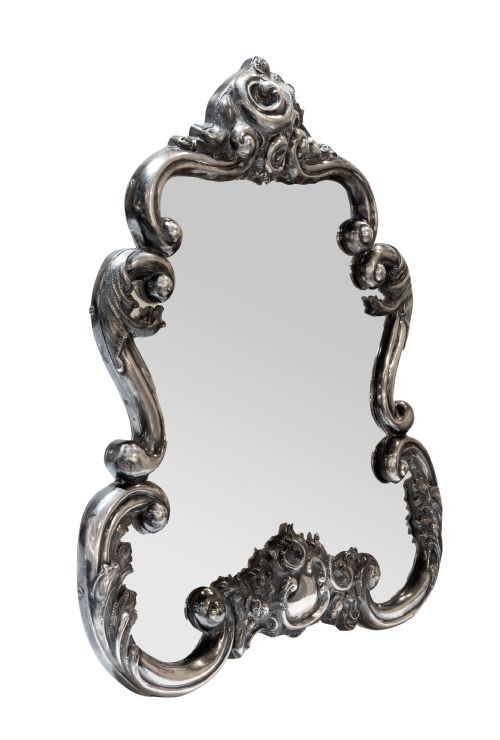 Vienna Silver Vanity Mirror, Hallmarked 1855