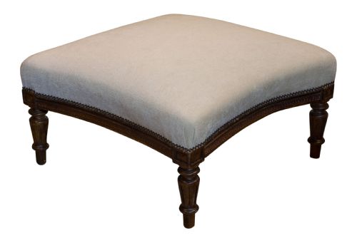 Intricately Carved Late 19thc Large French Footstool