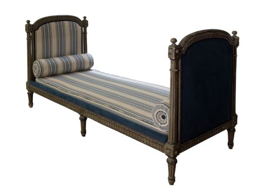 French Late 19thc Louis Xvi Style Painted Daybed
