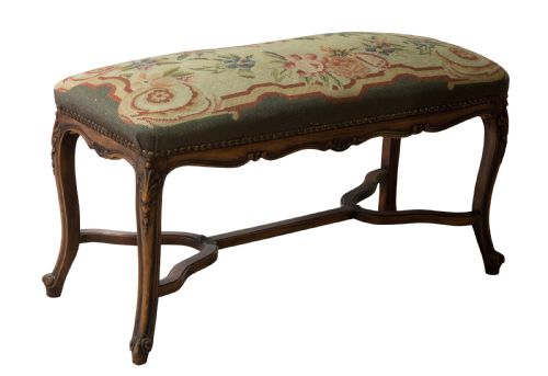 19thc French Walnut Stool