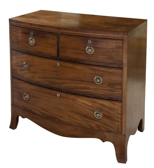 Georgian Mahogany Bowfronted Chest of Drawers