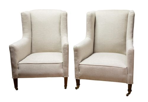 Pair of Newly Upholstered Edwardian Chairs