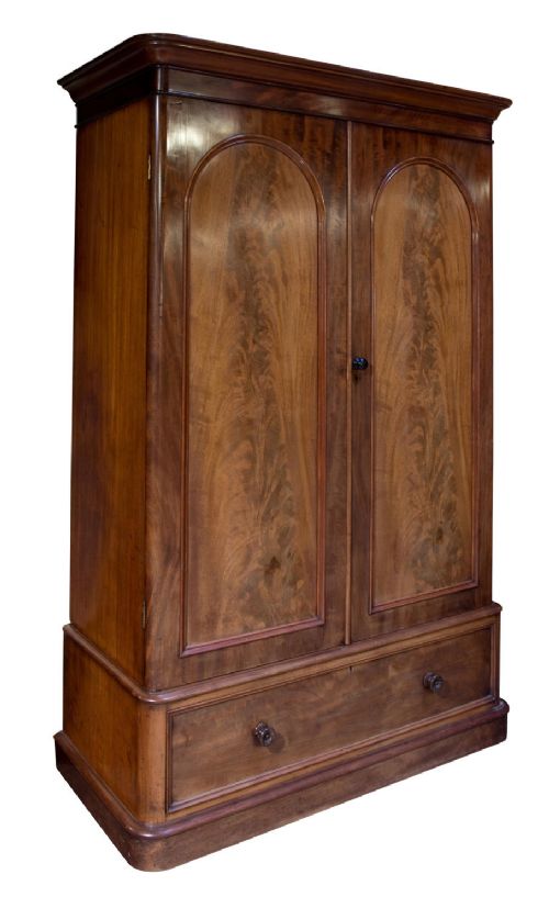 A Victorian Mahogany Wardrobe
